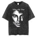 Washed Vintage Michael Jackson Thriller Graphic T-Shirt Men